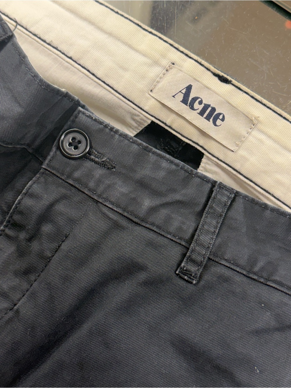Vintage Acne studios Men’s Black Chino Pants US SZ 36W 32L
